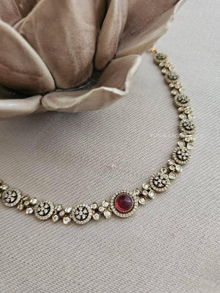 Sora polki necklace Thumbnail