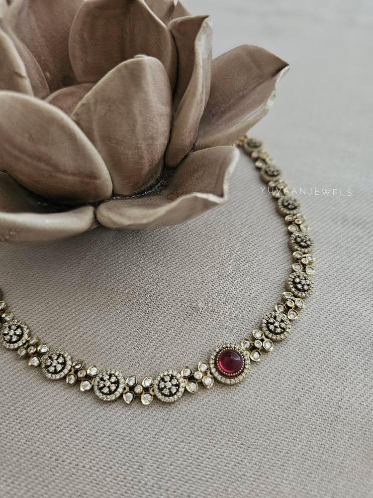 Sora polki necklace Thumbnail