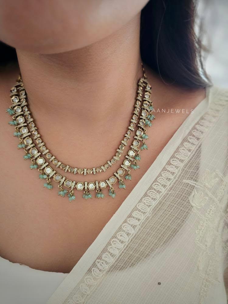 Yura polki necklace Thumbnail