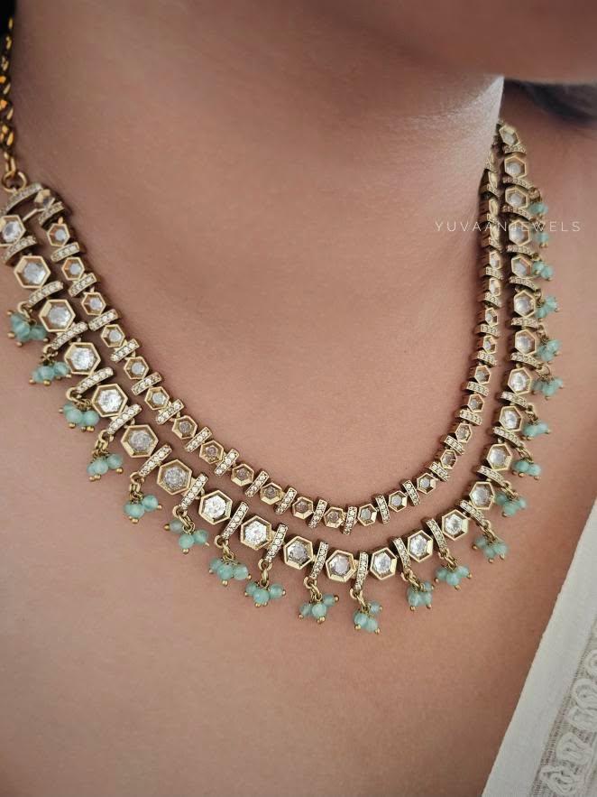 Yura polki necklace Thumbnail