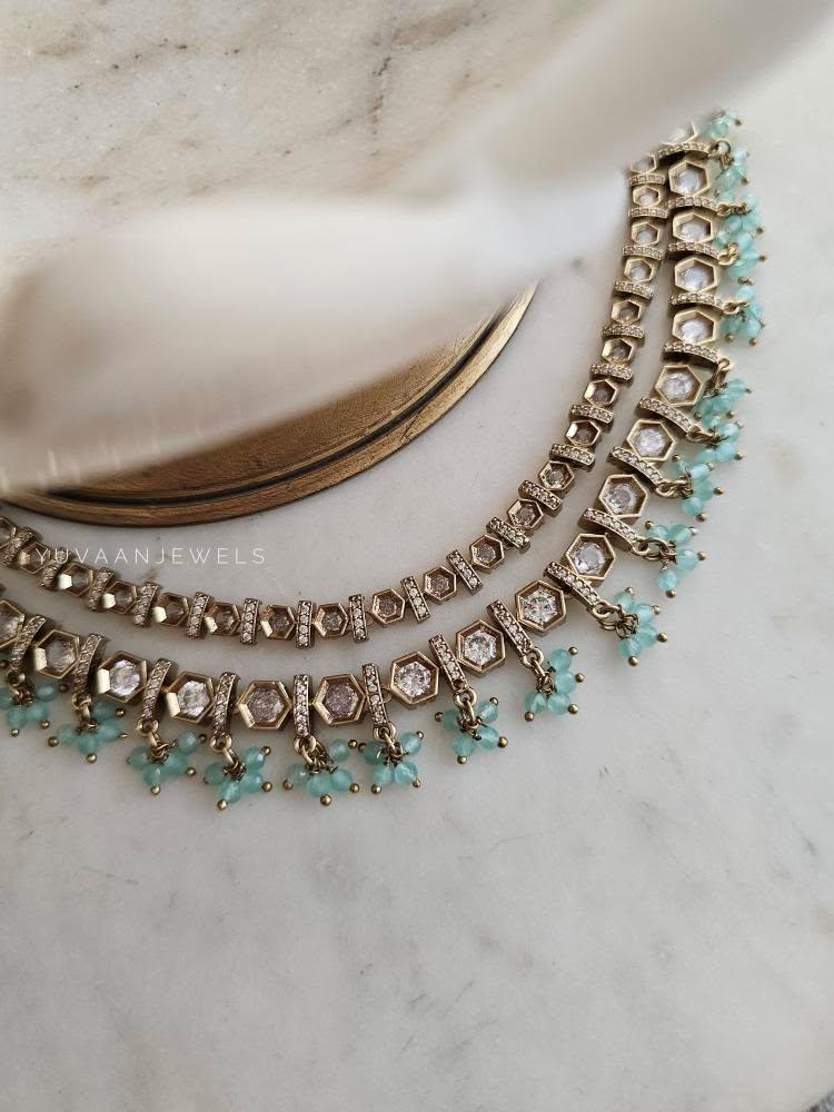 Yura polki necklace Thumbnail