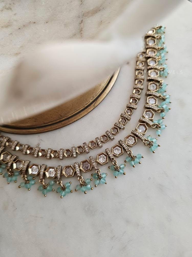 Yura polki necklace Thumbnail