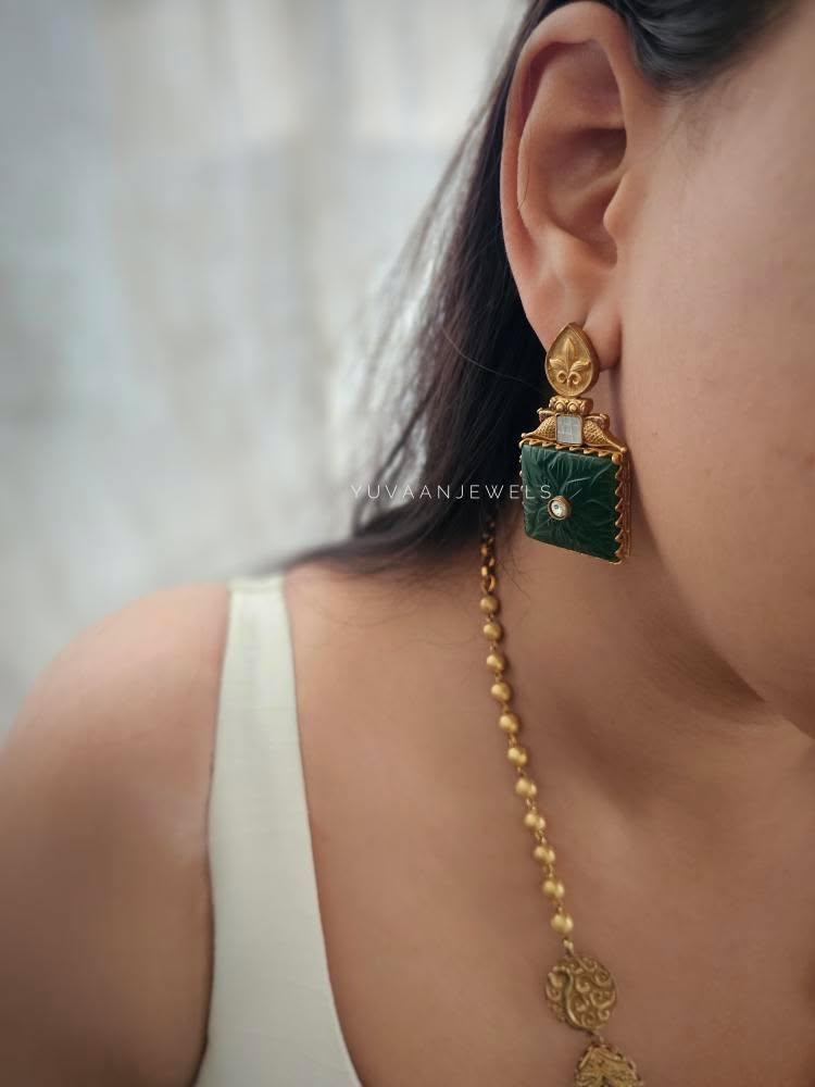 Madhubani handcrafted long necklace Thumbnail