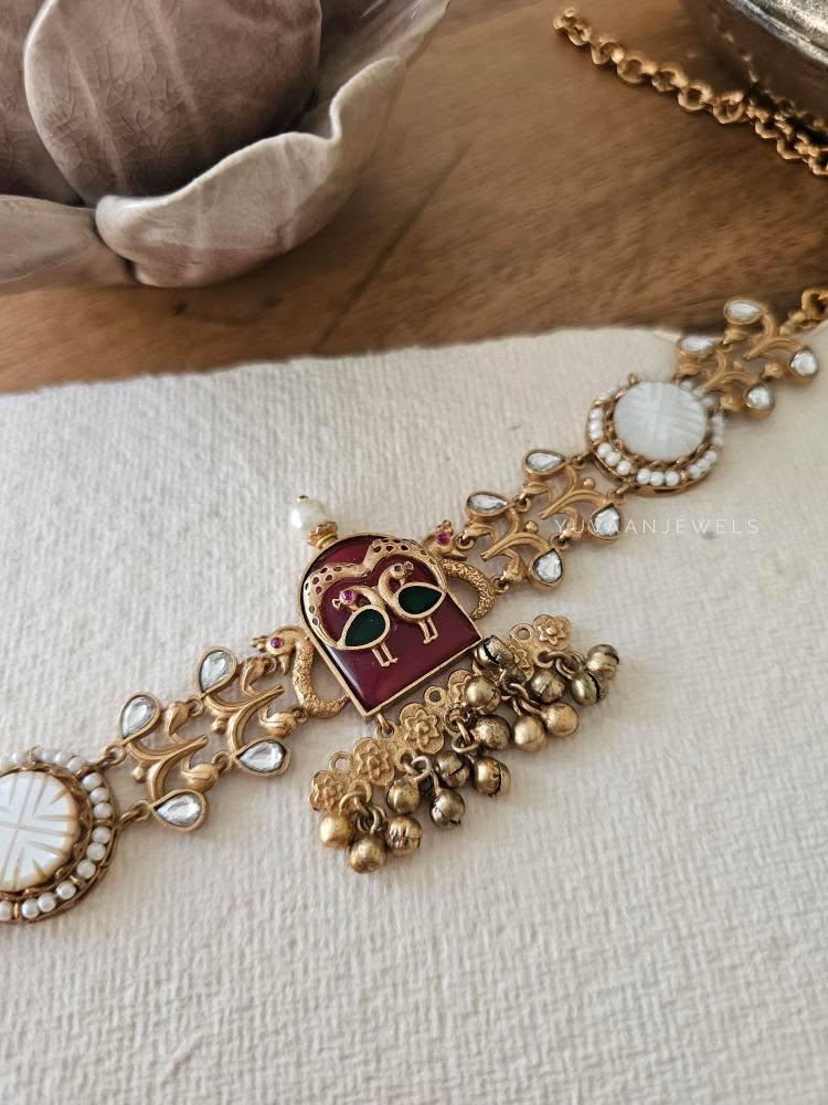 Vedh handcraft gold choker Thumbnail