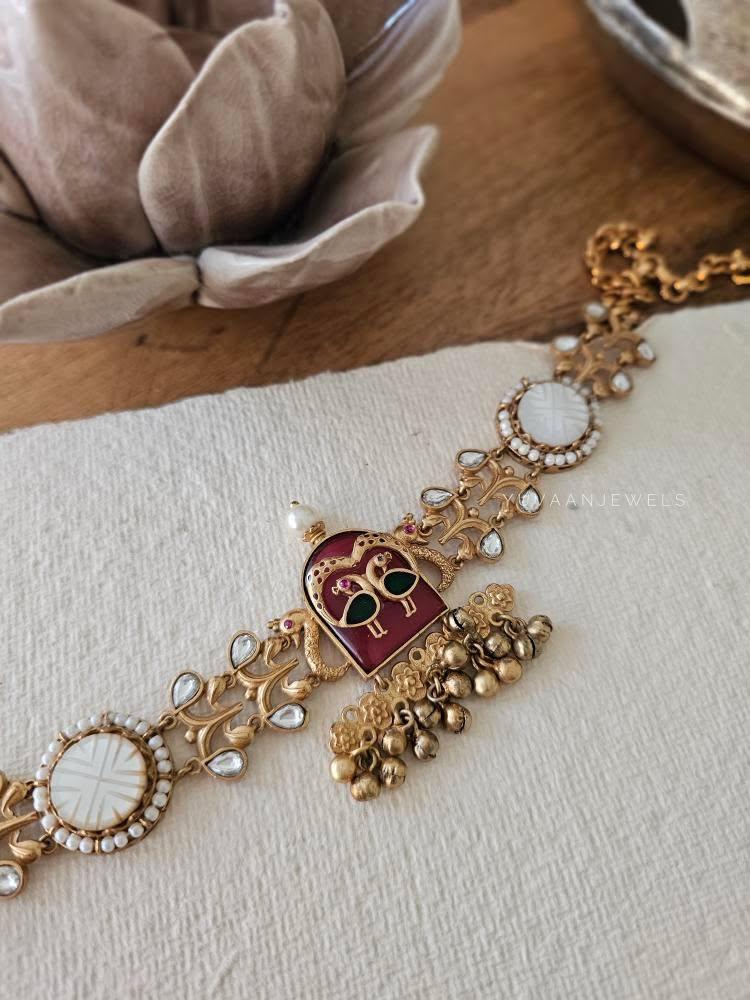 Vedh handcraft gold choker Thumbnail