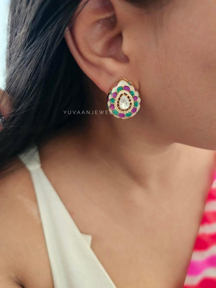 Karuna delicate polki necklace Thumbnail