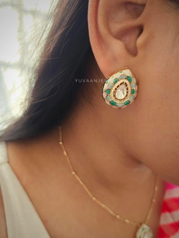 Karuna delicate polki necklace Thumbnail