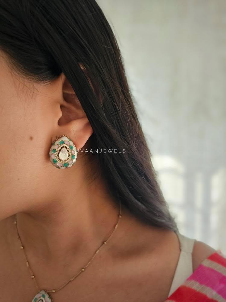 Karuna delicate polki necklace Thumbnail