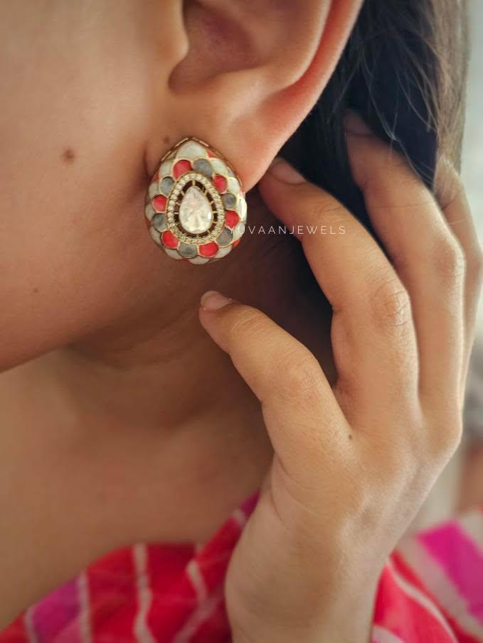 Karuna delicate polki necklace Thumbnail