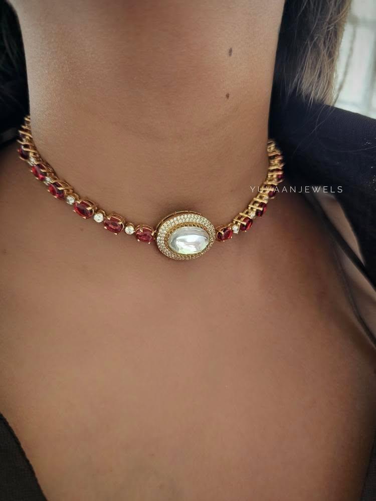 Rona polki choker/necklace Thumbnail