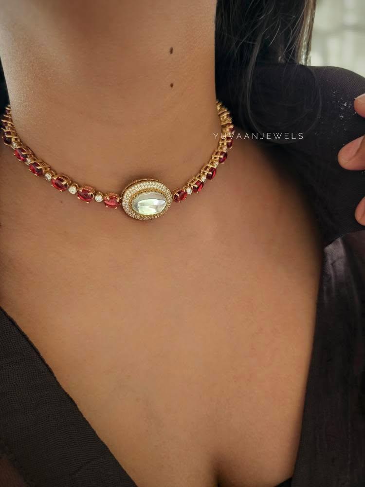 Rona polki choker/necklace Thumbnail