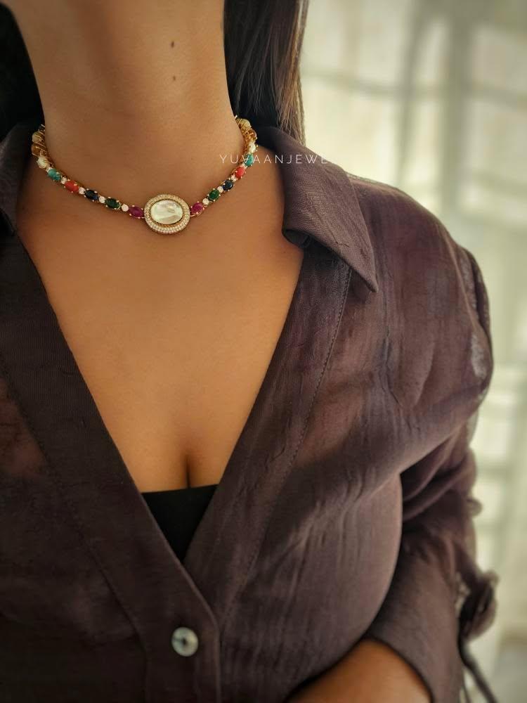 Rona polki choker/necklace Thumbnail