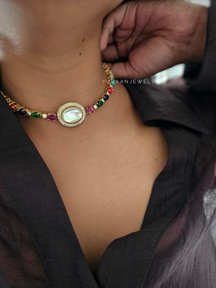 Rona polki choker/necklace Thumbnail
