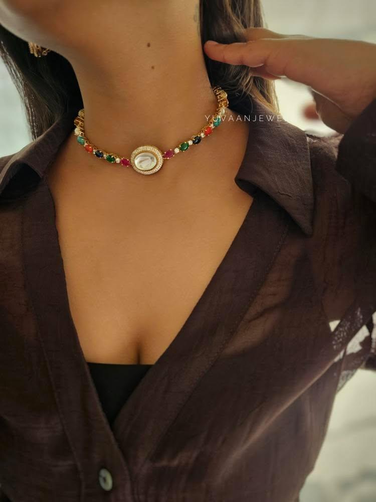 Rona polki choker/necklace Thumbnail