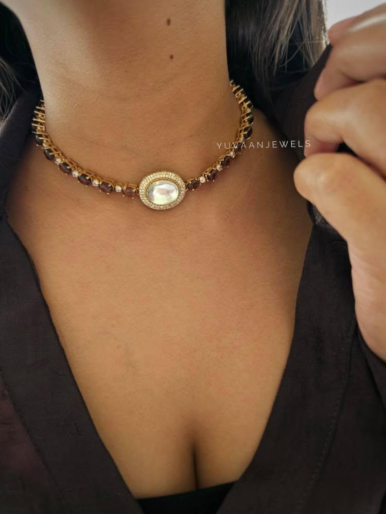 Rona polki choker/necklace Thumbnail
