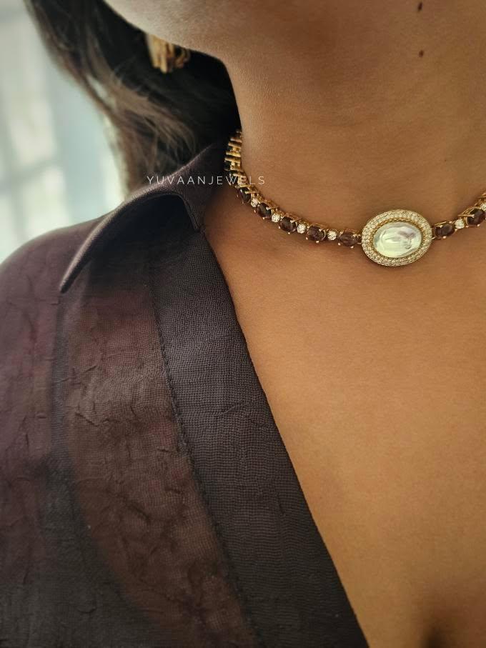 Rona polki choker/necklace Thumbnail