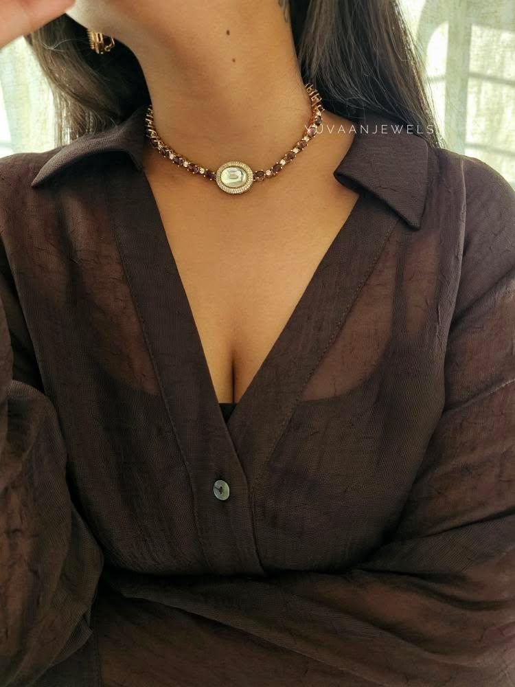 Rona polki choker/necklace Thumbnail