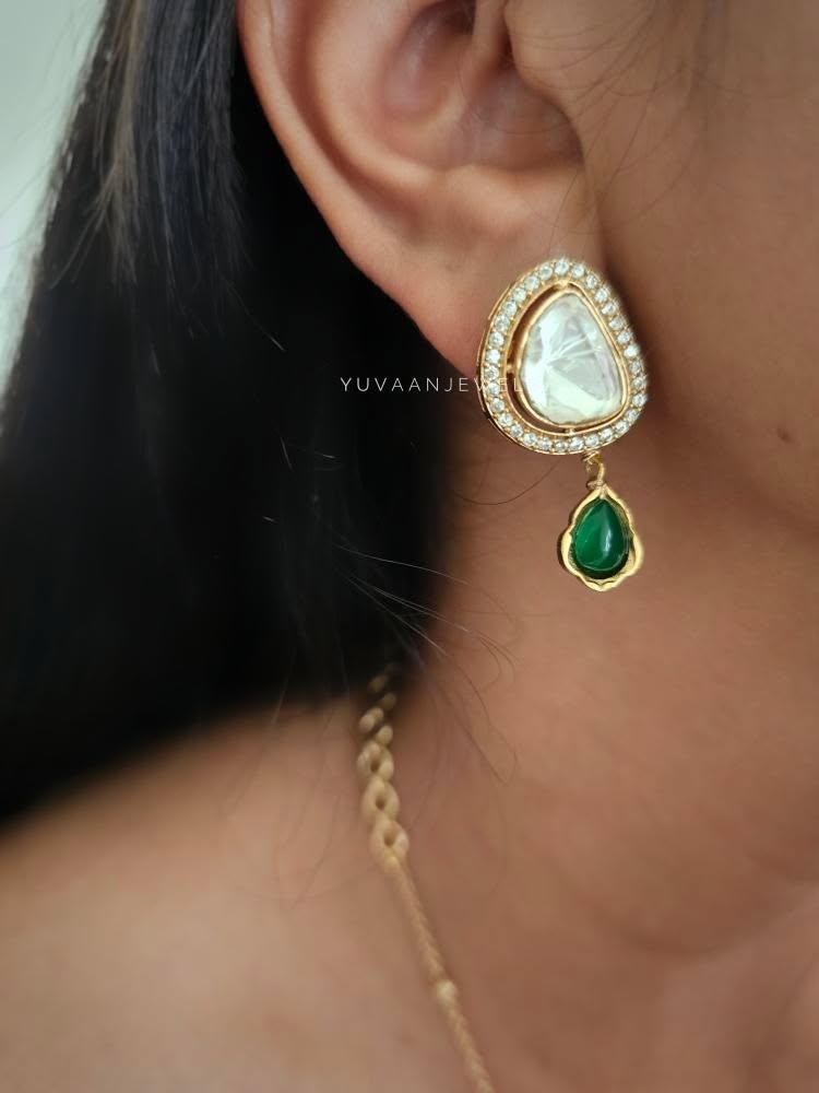 Kian delicate polki necklace Thumbnail