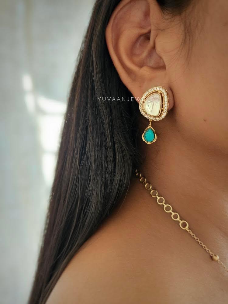 Kian delicate polki necklace Thumbnail