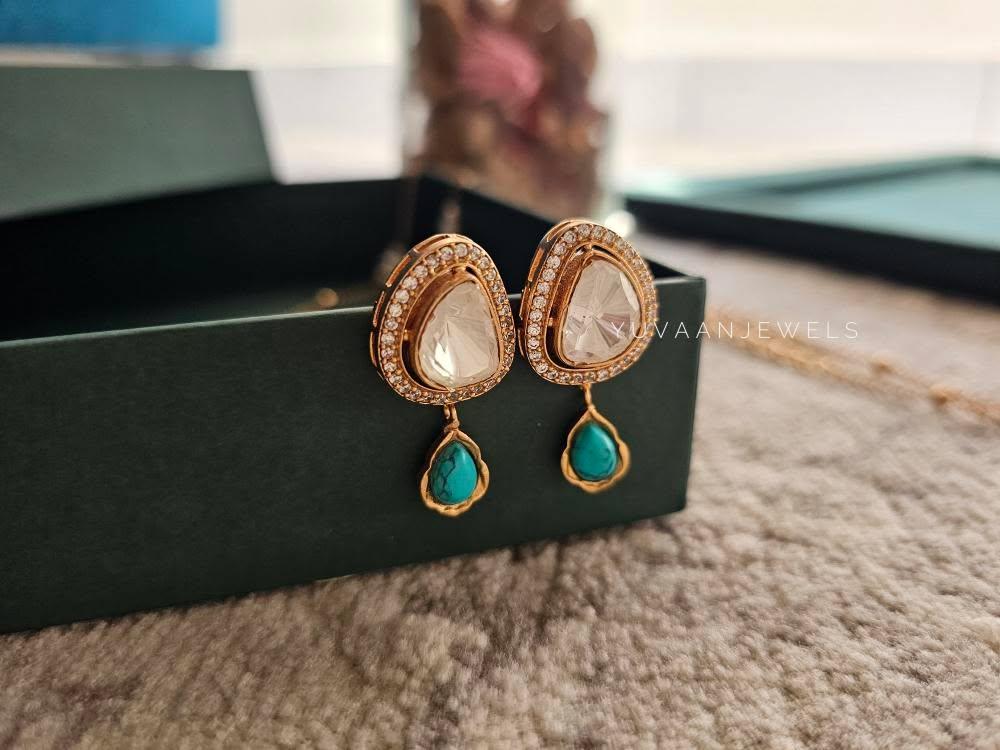 Kian delicate polki necklace Thumbnail