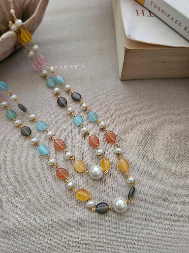 Irha pearl layered necklace Thumbnail