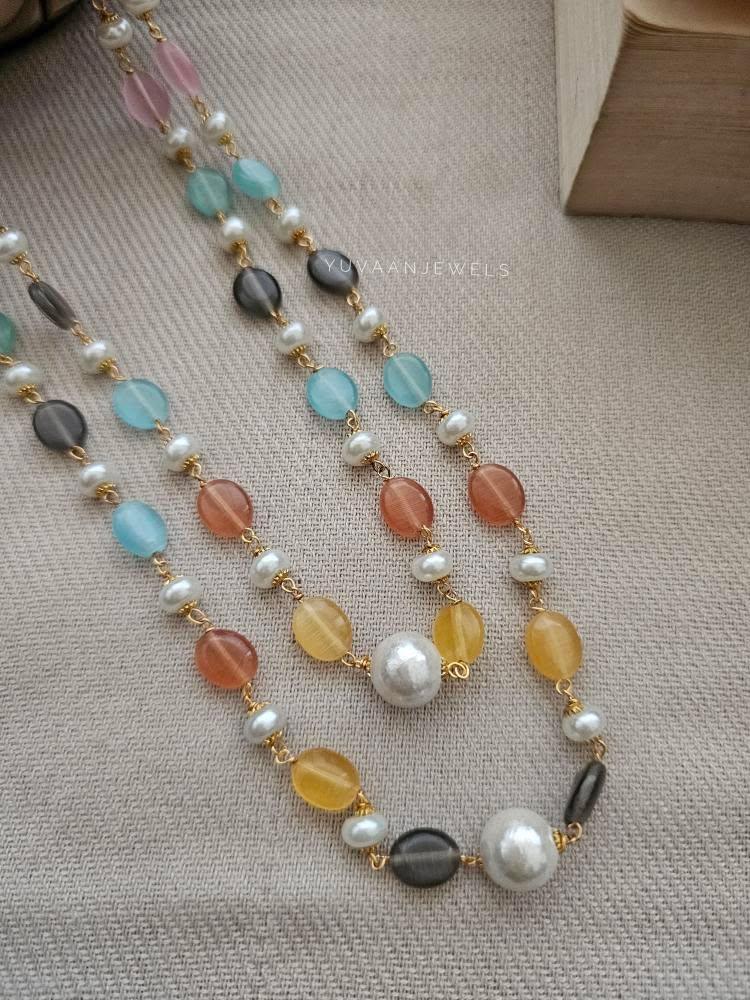 Irha pearl layered necklace Thumbnail