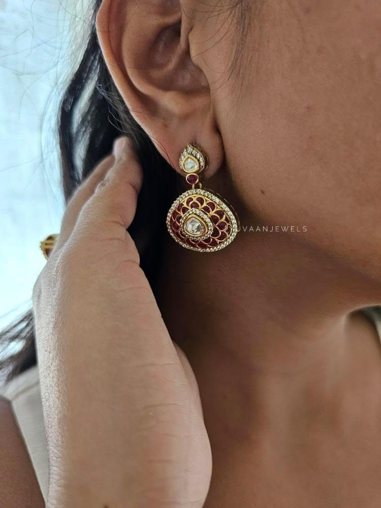 Parisa meenakari earrings Thumbnail