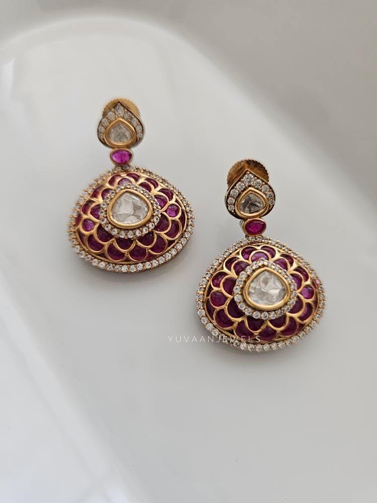 Parisa meenakari earrings Thumbnail