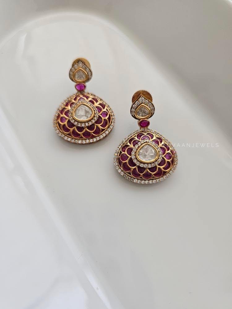 Parisa meenakari earrings Thumbnail
