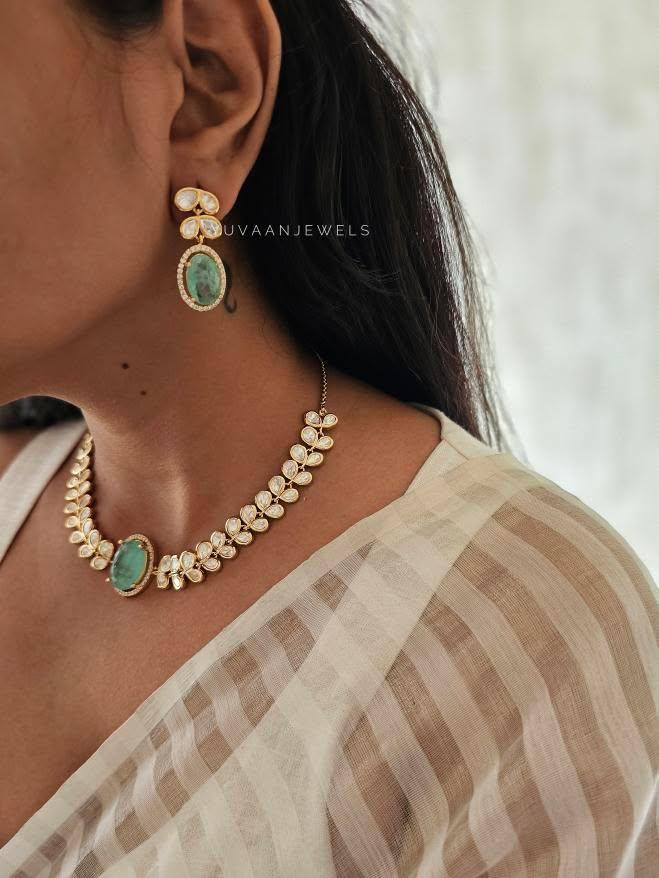 Milan polki necklace Thumbnail
