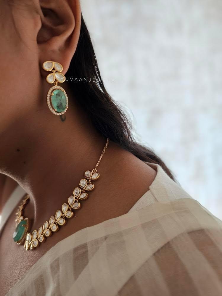 Milan polki necklace Thumbnail