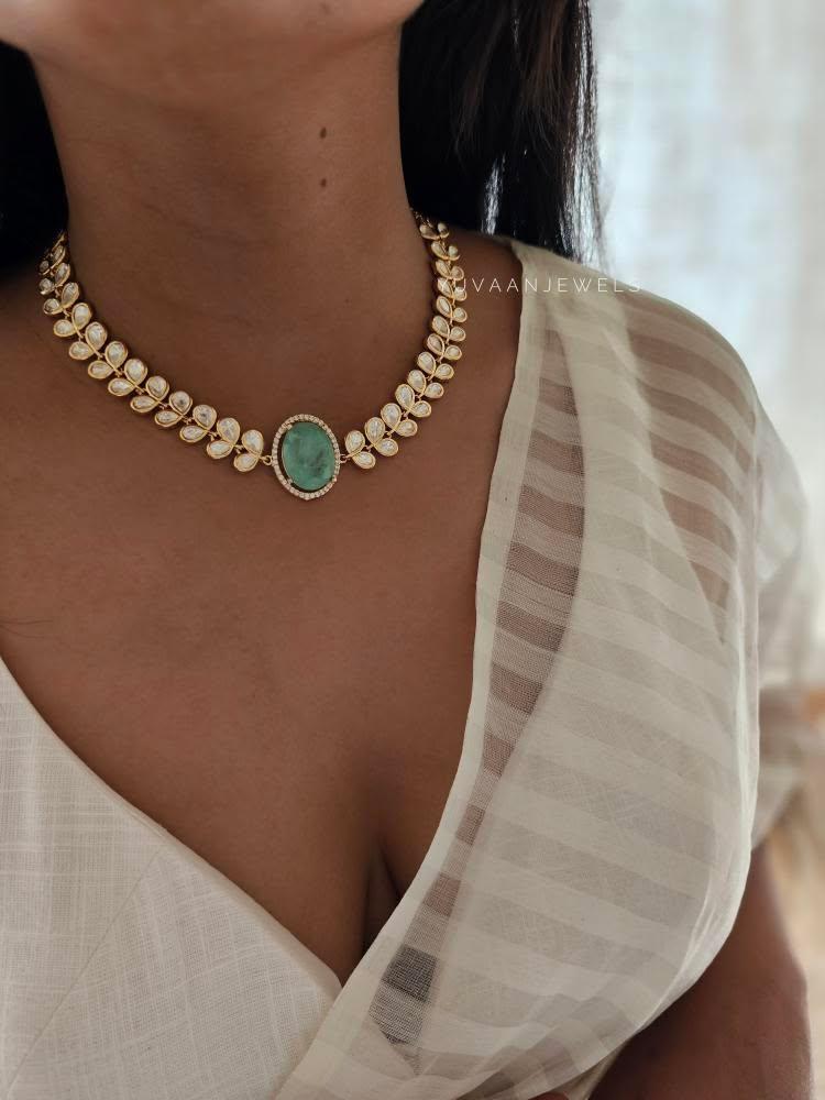 Milan polki necklace Thumbnail