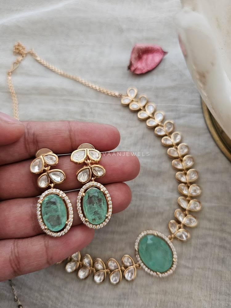 Milan polki necklace Thumbnail