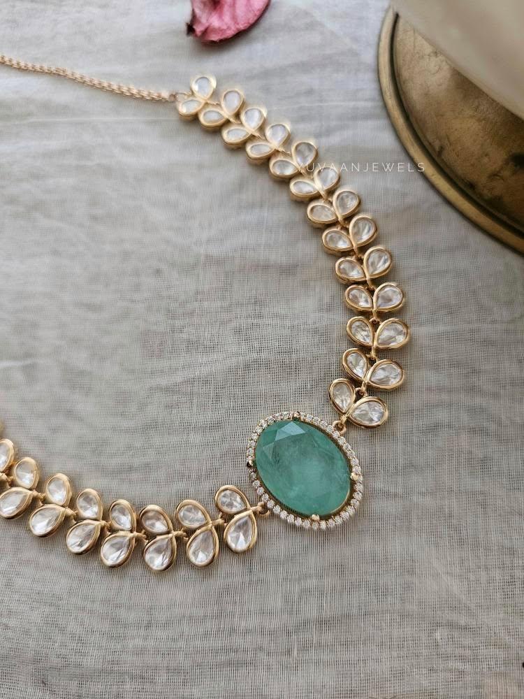 Milan polki necklace Thumbnail