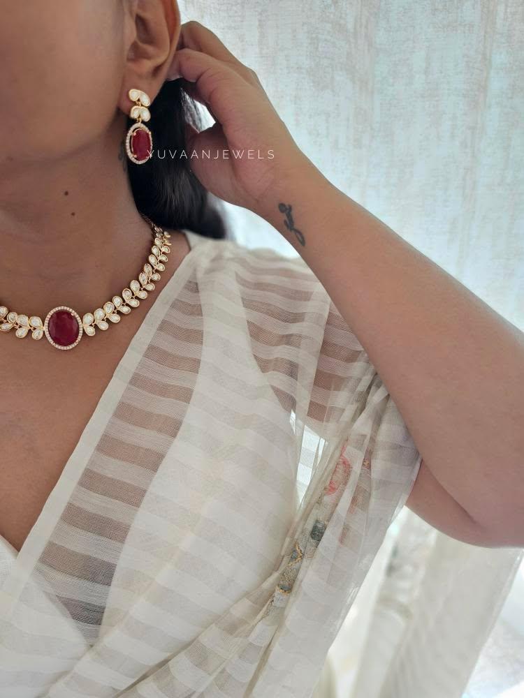 Milan polki necklace Thumbnail