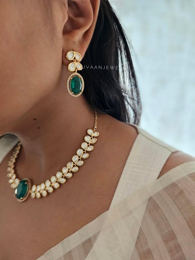 Milan polki necklace Thumbnail