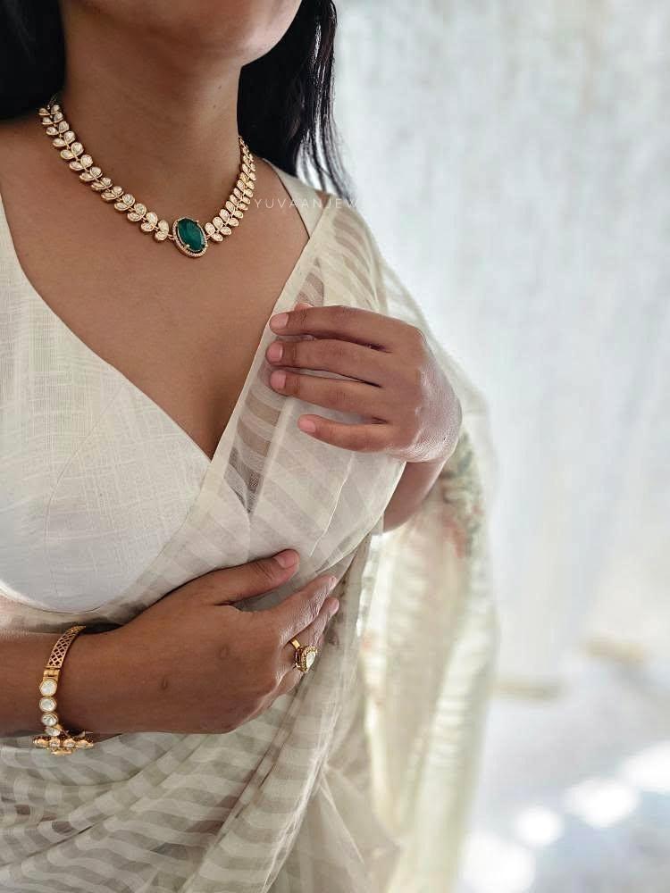 Milan polki necklace Thumbnail