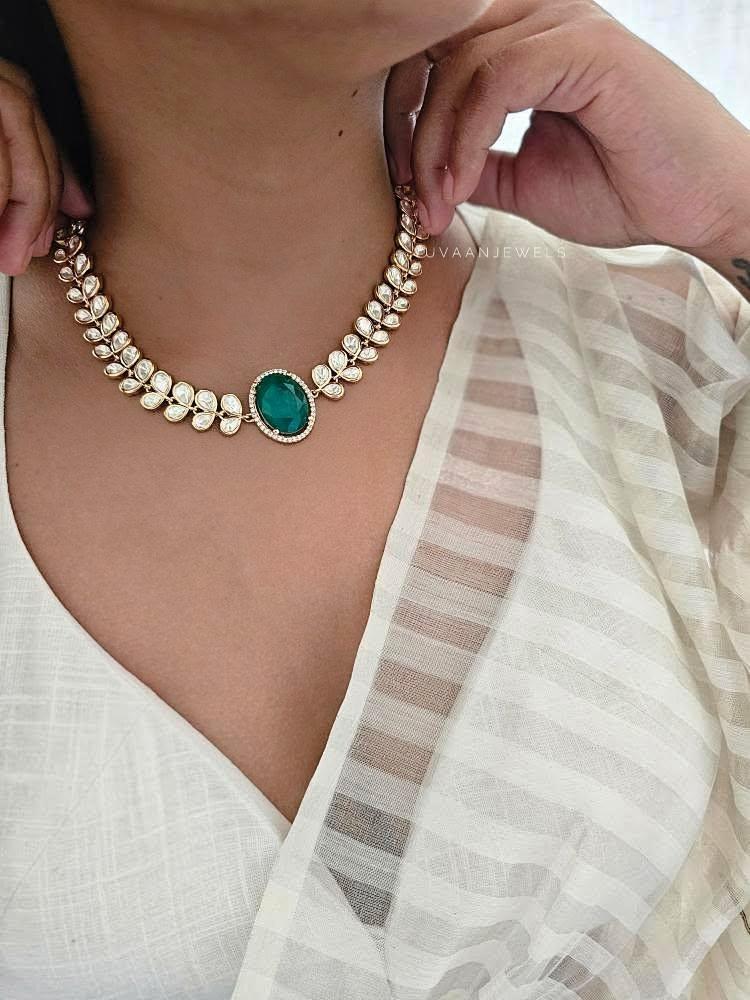 Milan polki necklace Thumbnail