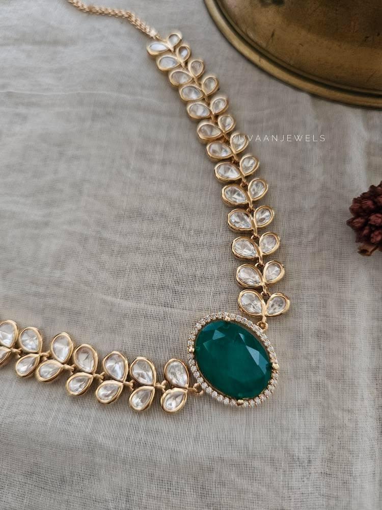 Milan polki necklace Thumbnail
