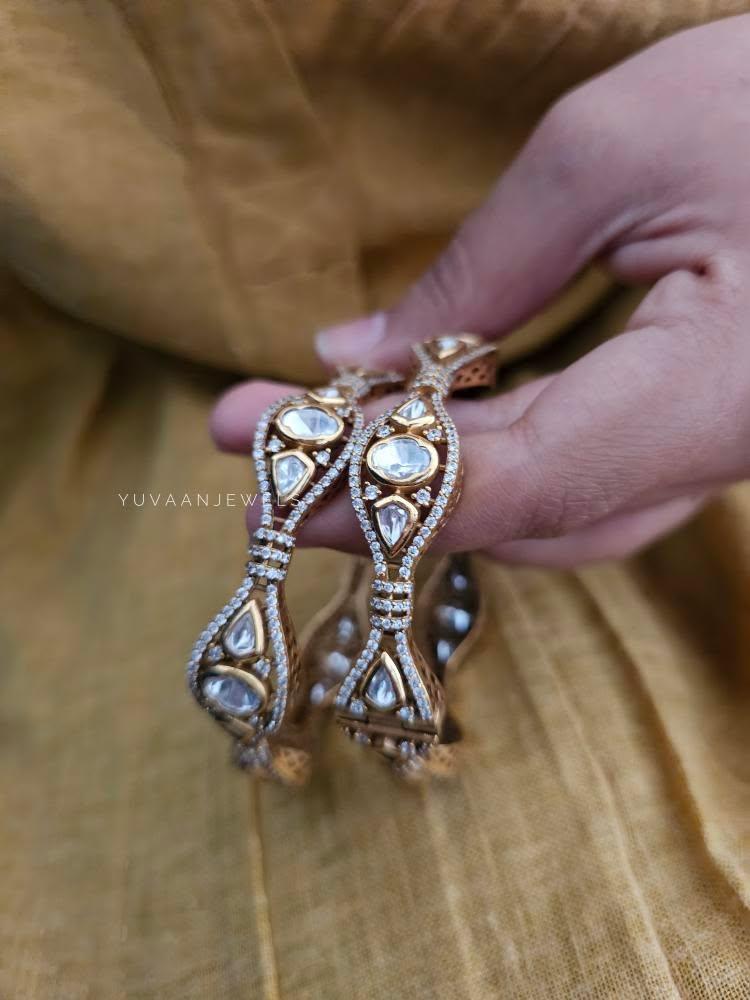 Yuti openable polki bangles Thumbnail