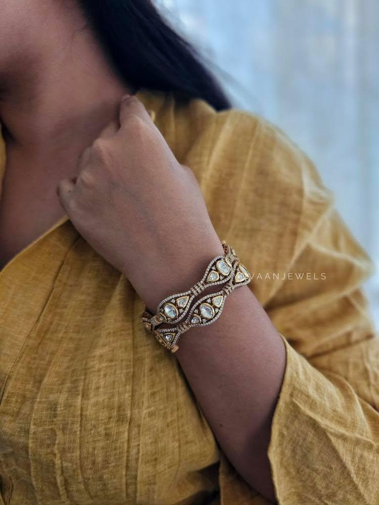 Yuti openable polki bangles Thumbnail