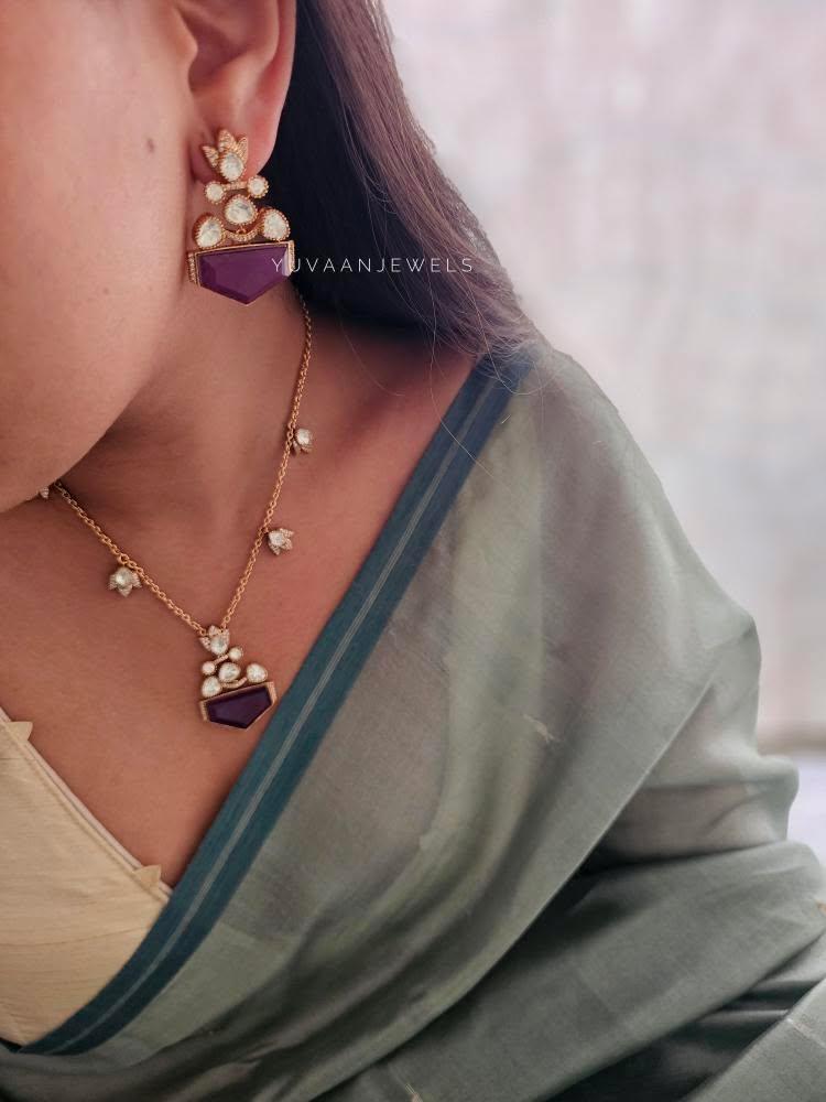 Alam polki necklace Thumbnail