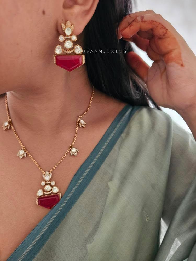 Alam polki necklace Thumbnail