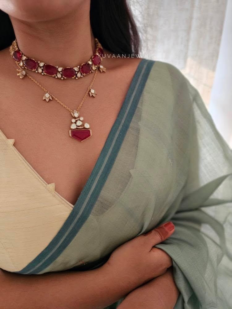 Alam polki necklace Thumbnail