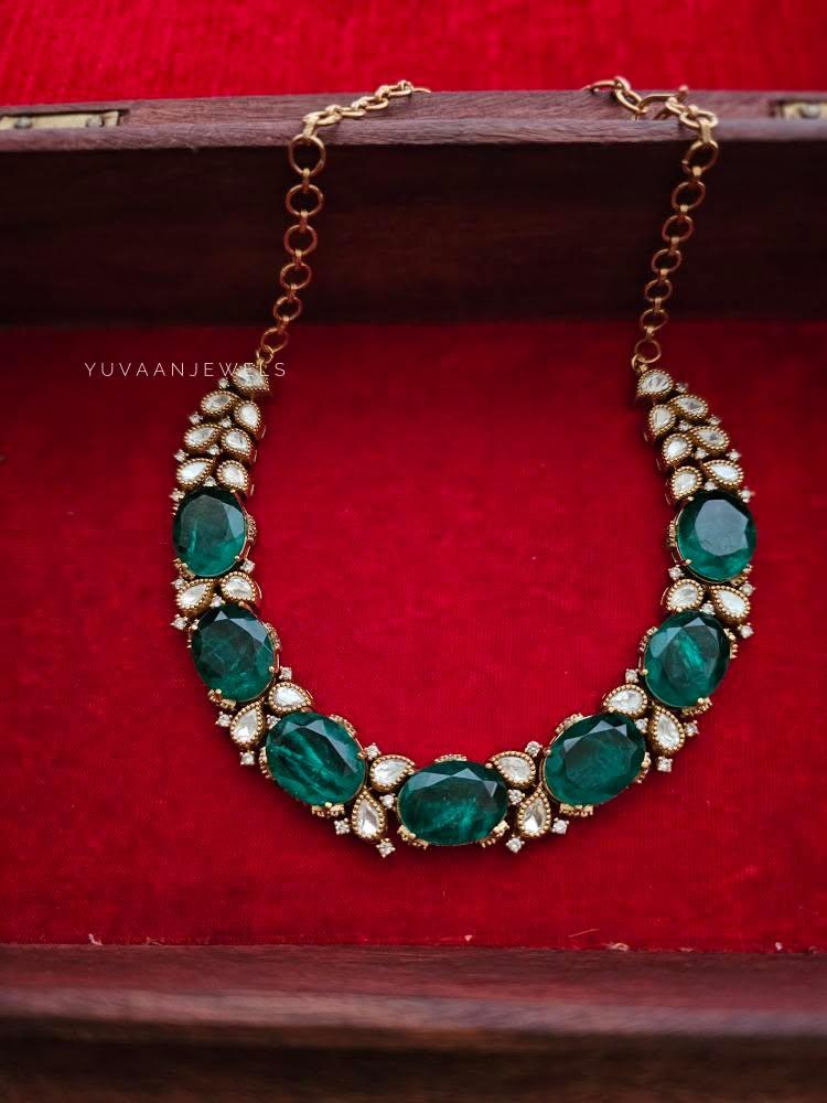 Mogra semi precious choker Thumbnail