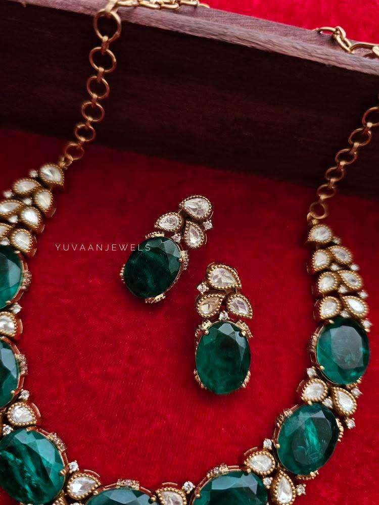 Mogra semi precious choker Thumbnail