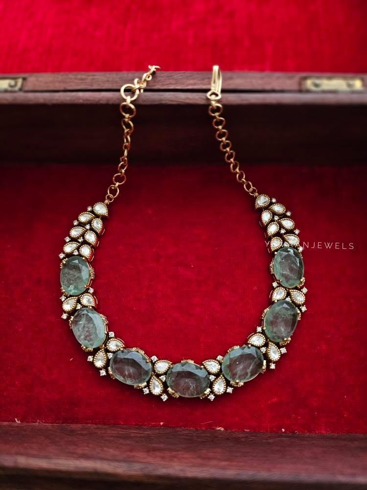 Mogra semi precious choker Thumbnail