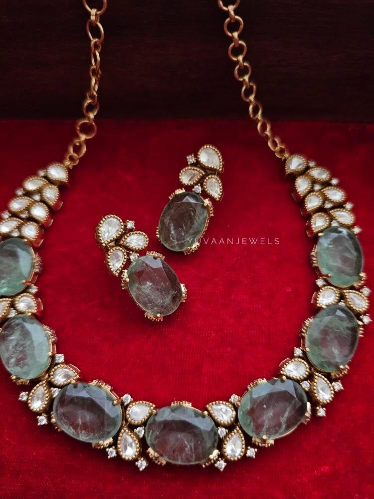 Mogra semi precious choker Thumbnail