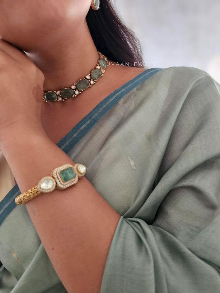 Mogra semi precious choker Thumbnail