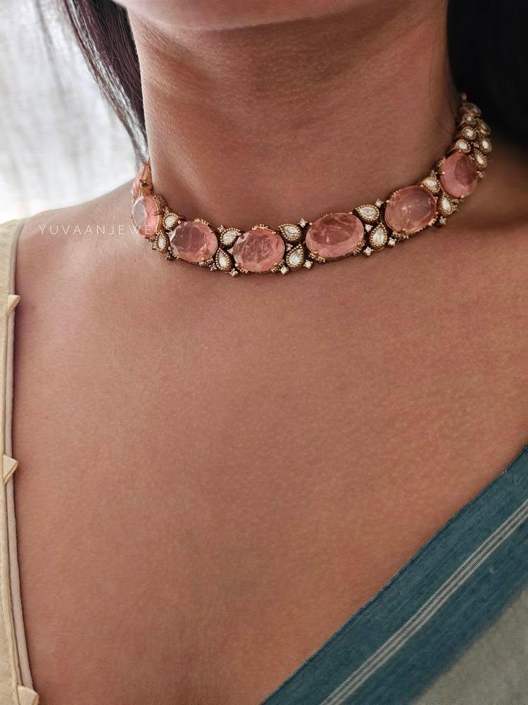 Mogra semi precious choker Thumbnail
